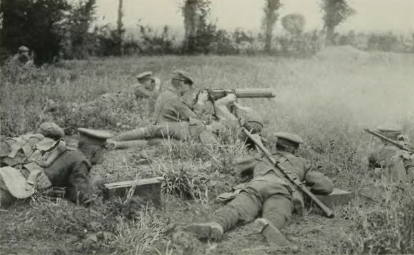 A Light Vickers Gun in Action