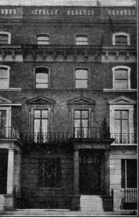 No. 36 Onslow Square, Brompton, Where Thackeray Lived From 1853 to 1862. Illustration