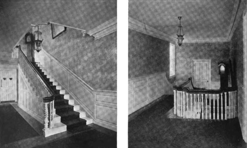 Plate LXXII.—Lower Hall, Dalton House; Upper Hall, Dalton House.