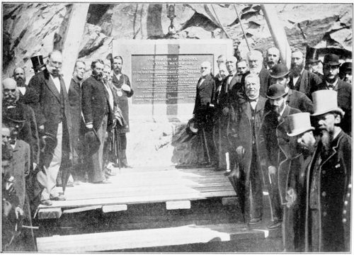 Laying the Foundation Stone, Vyrnwy Dam