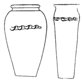 Vases à cordon