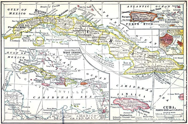 CUBA, PORTO RICO and JAMAICA