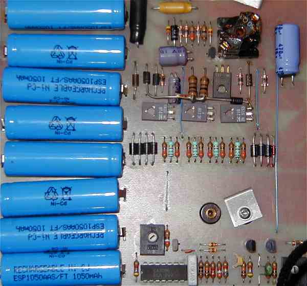 Inside view of the upgraded battery unit.